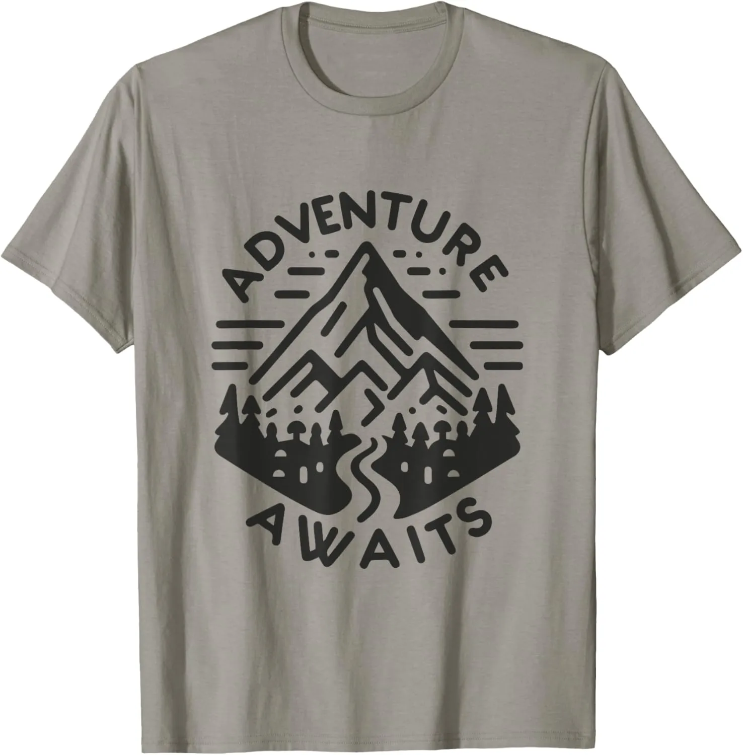 Adventure Awaits - Mountains Wanderlust Travelling Travel T-Shirt