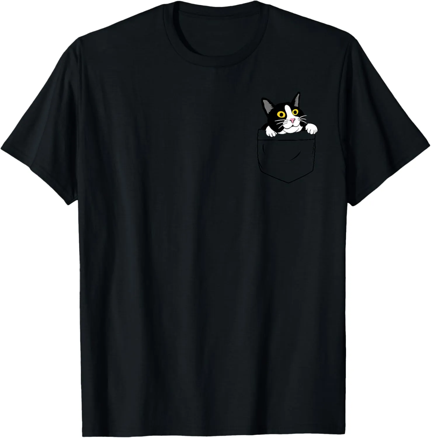 Cute Kitty Cat Pocket - Pocket Cat Funny Cute Cats Lover T-Shirt