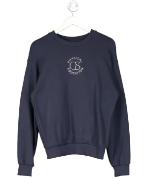 gymshark Blue Physical Education Logo Sweater UK S