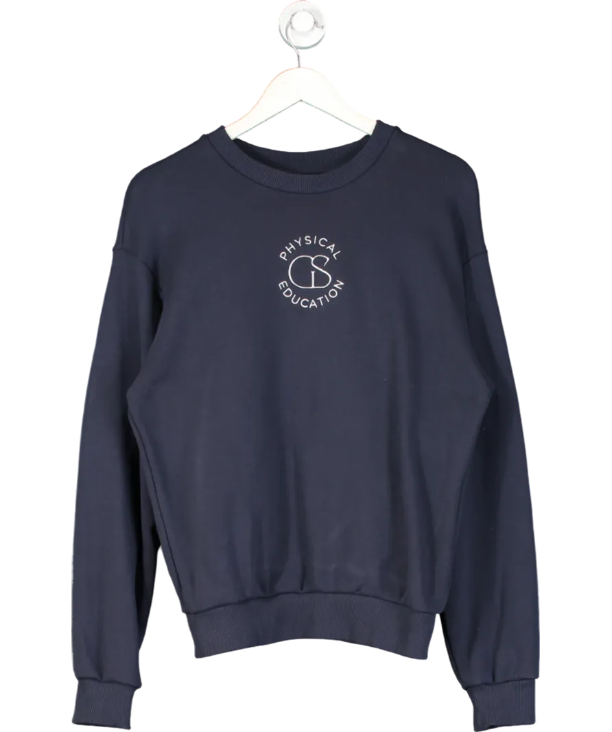 gymshark Blue Physical Education Logo Sweater UK S