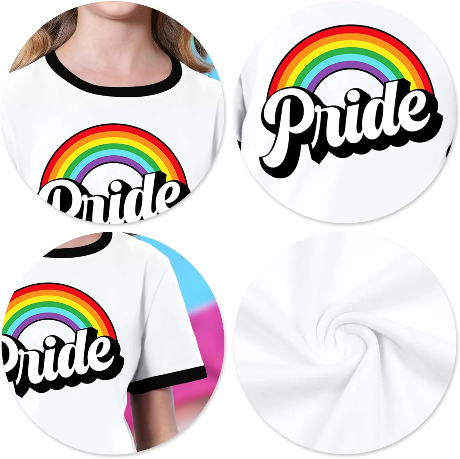 LAZYCHILD Girls Pride Shirts for Kids Rainbow Heart Graphic Tees LGBT Equality Tshirt Love Outfits 5-14y Tops
