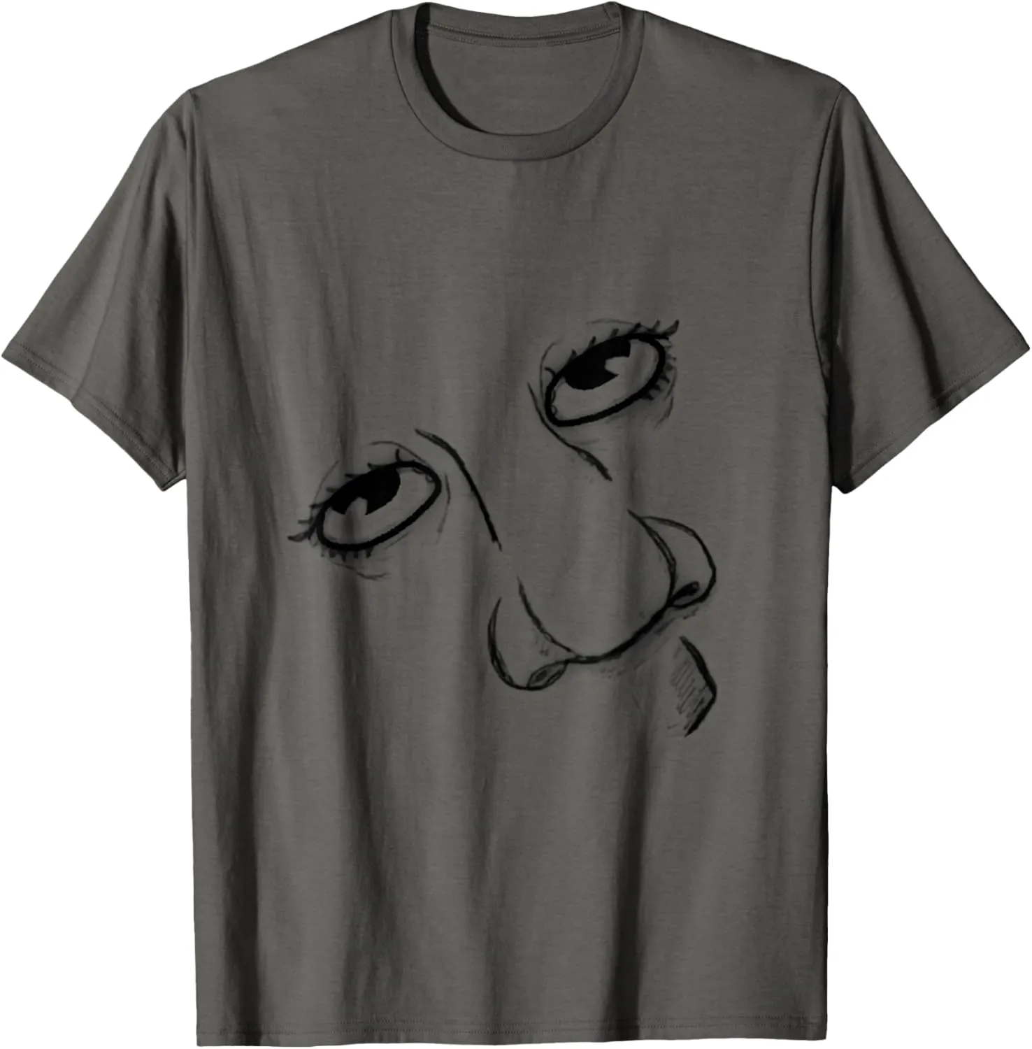 Not In The Mood Artistic Sketch T-Shirt