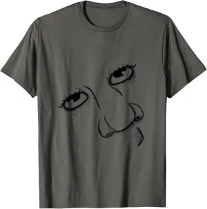 Not In The Mood Artistic Sketch T-Shirt