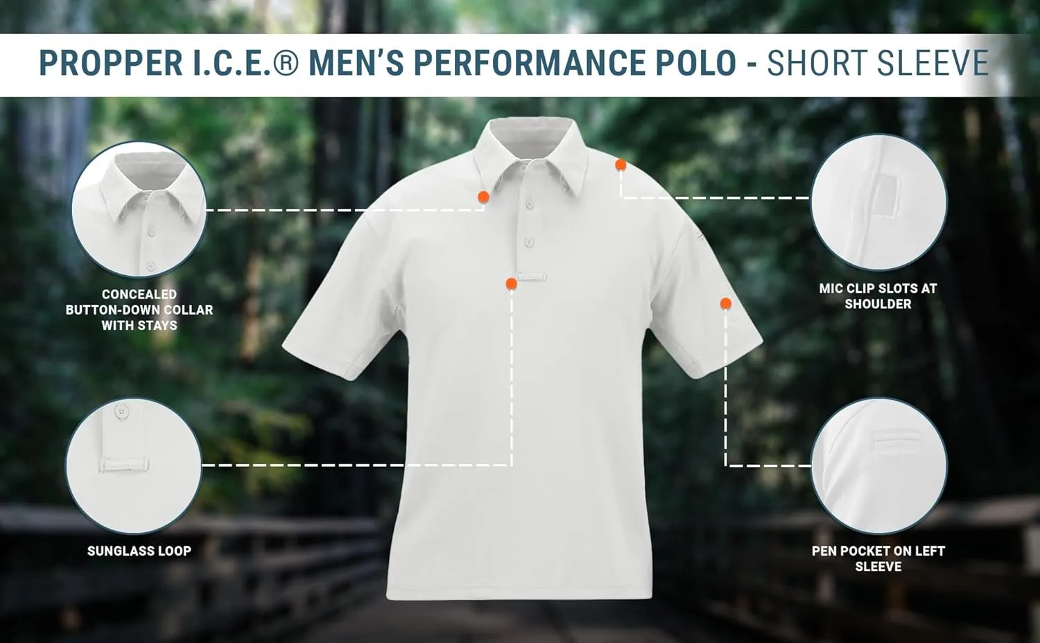Propper Men's I.C.E. Short Sleeve Performance Polo Shirt