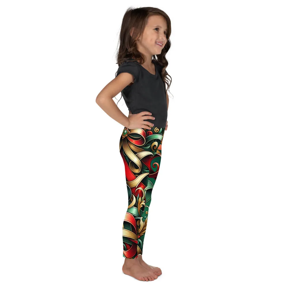 Whimsical Winter Wear Kids Leggings