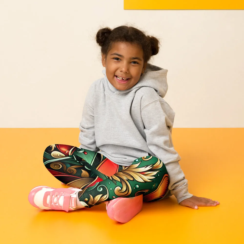 Whimsical Winter Wear Kids Leggings