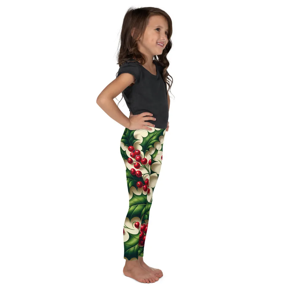 Whimsical Winter Wear Kids Leggings