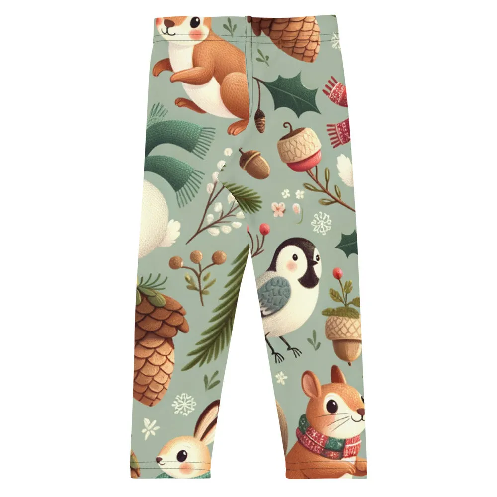 Whimsical Winter Wear Kids Leggings