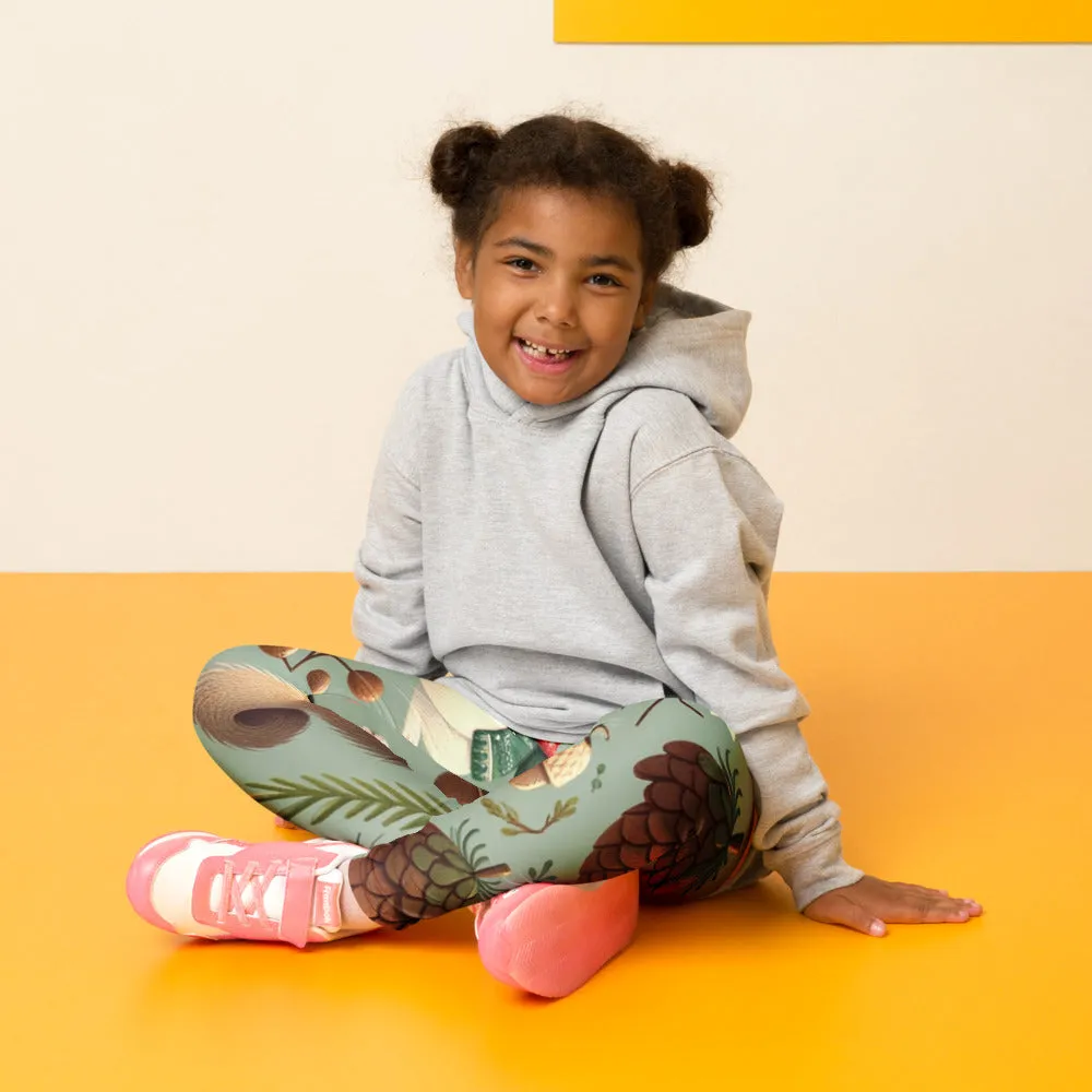 Whimsical Winter Wear Kids Leggings