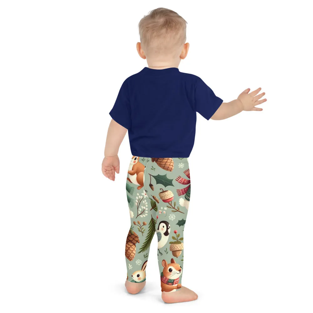 Whimsical Winter Wear Kids Leggings