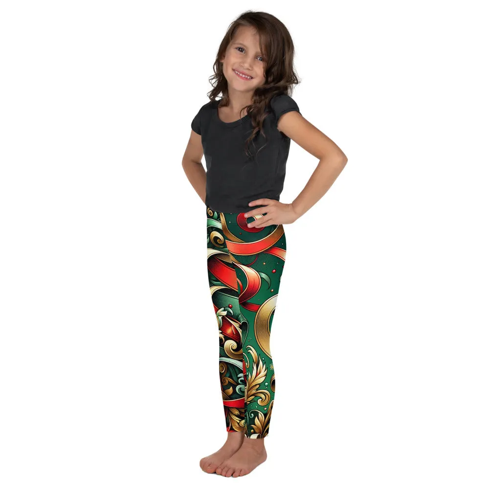 Whimsical Winter Wear Kids Leggings