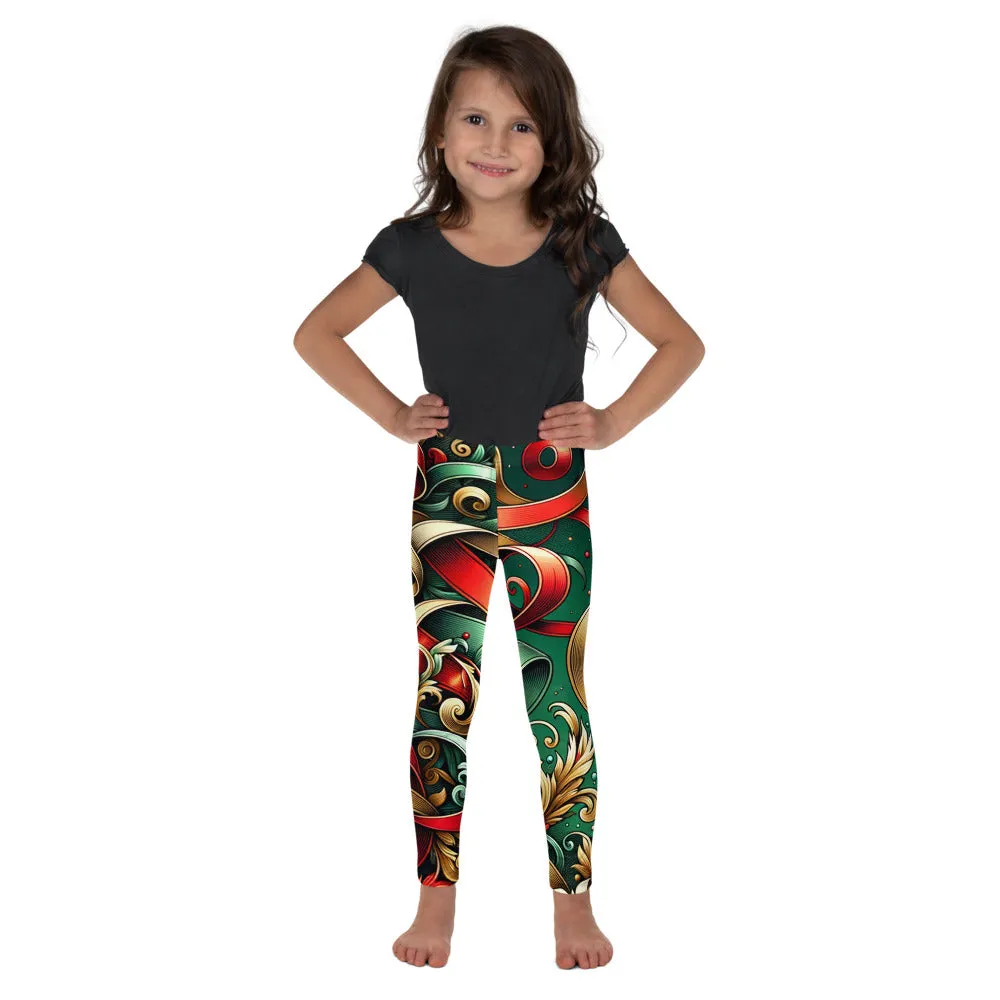 Whimsical Winter Wear Kids Leggings