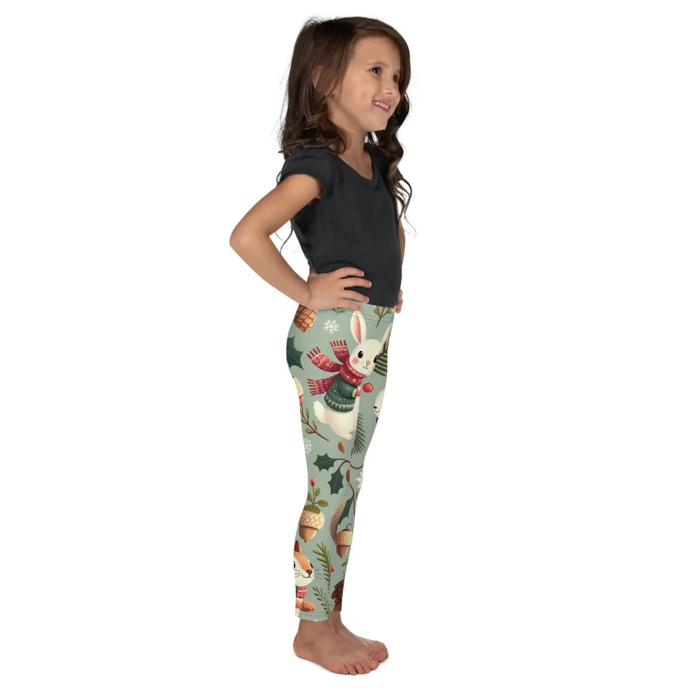 Whimsical Winter Wear Kids Leggings