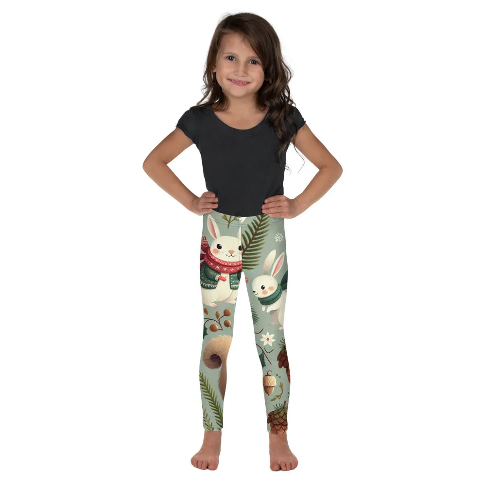 Whimsical Winter Wear Kids Leggings