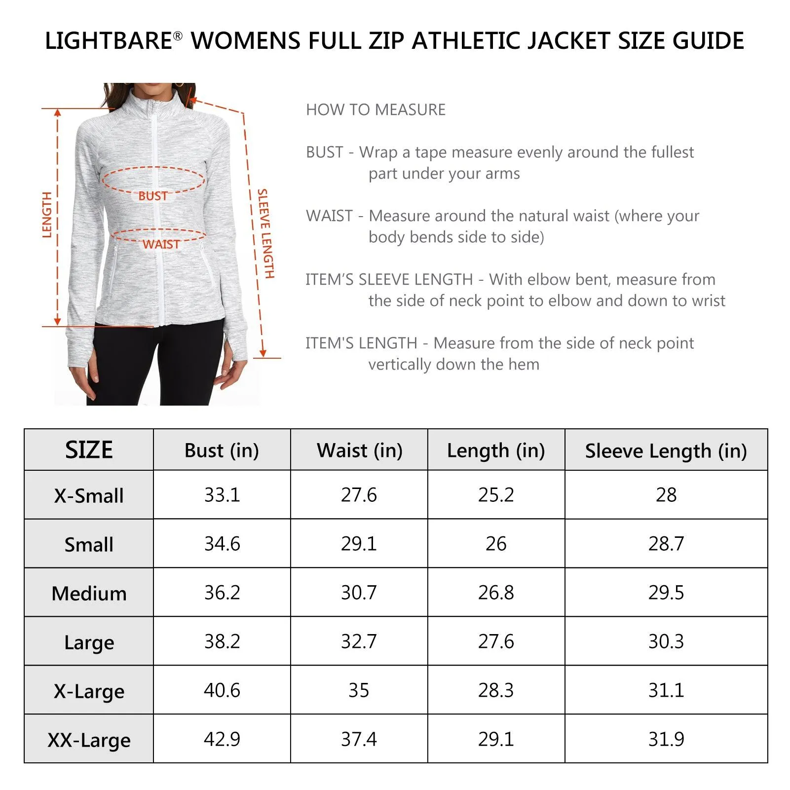 Women’s Full Zip Athletic Jacket LB18W